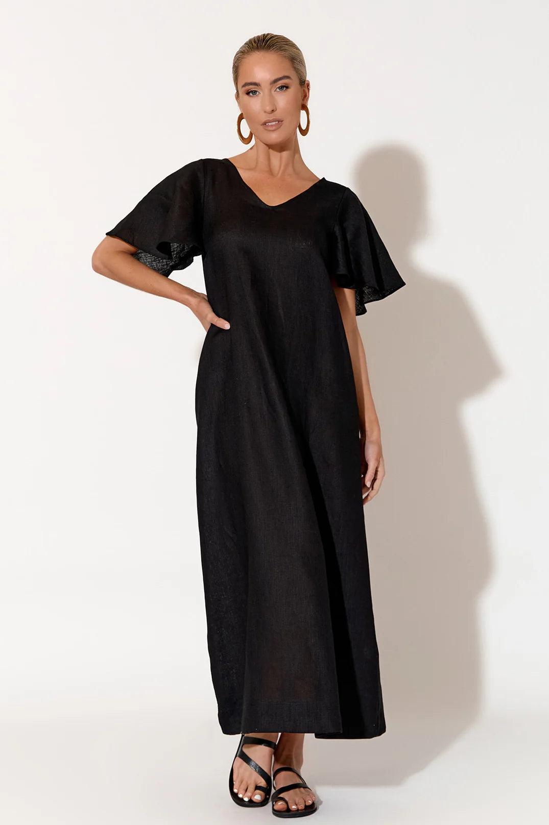 Theo Linen Maxi Dress Theo Linen Maxi Dress